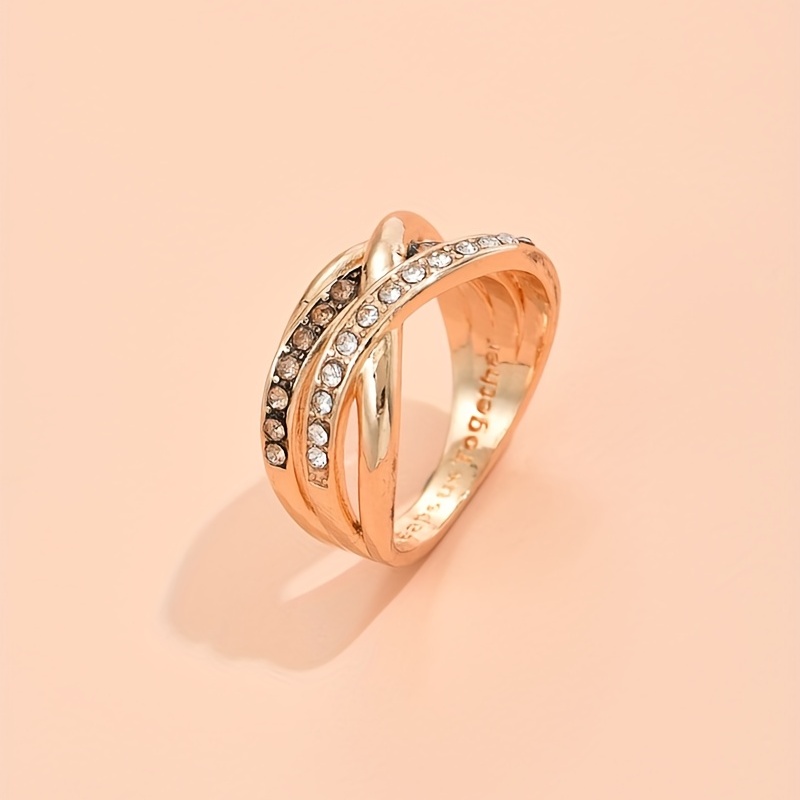 Men's Rhinestone Textured Couple Ring