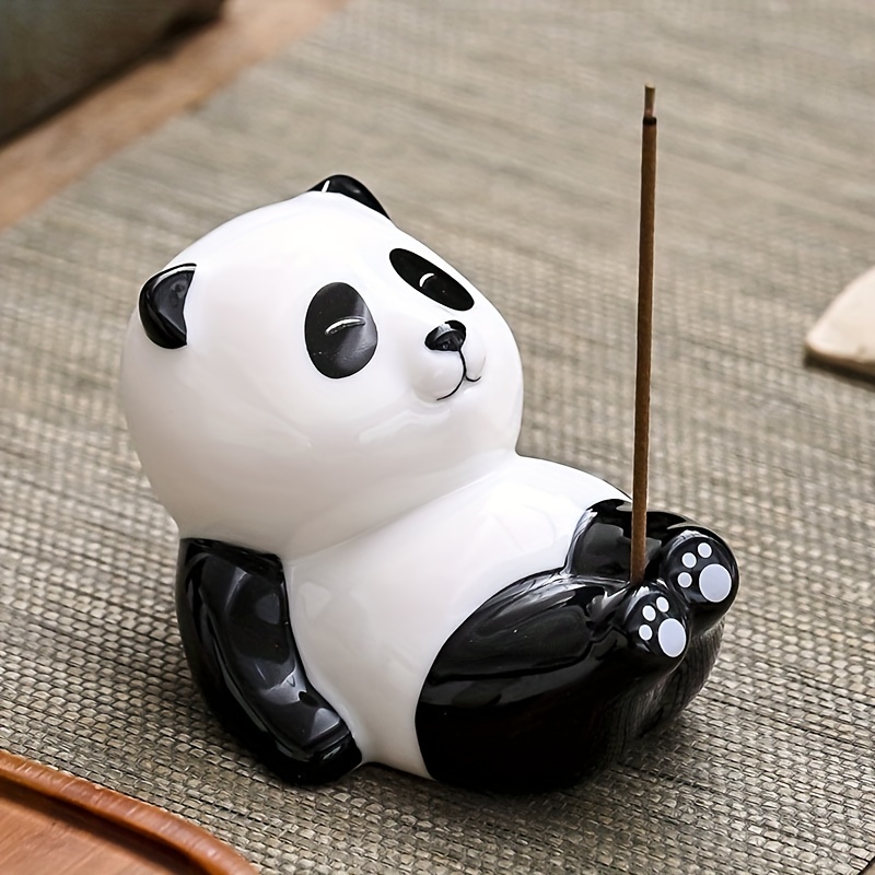 Ceramic Panda Piggy Bank Cell Phone Stand Holder