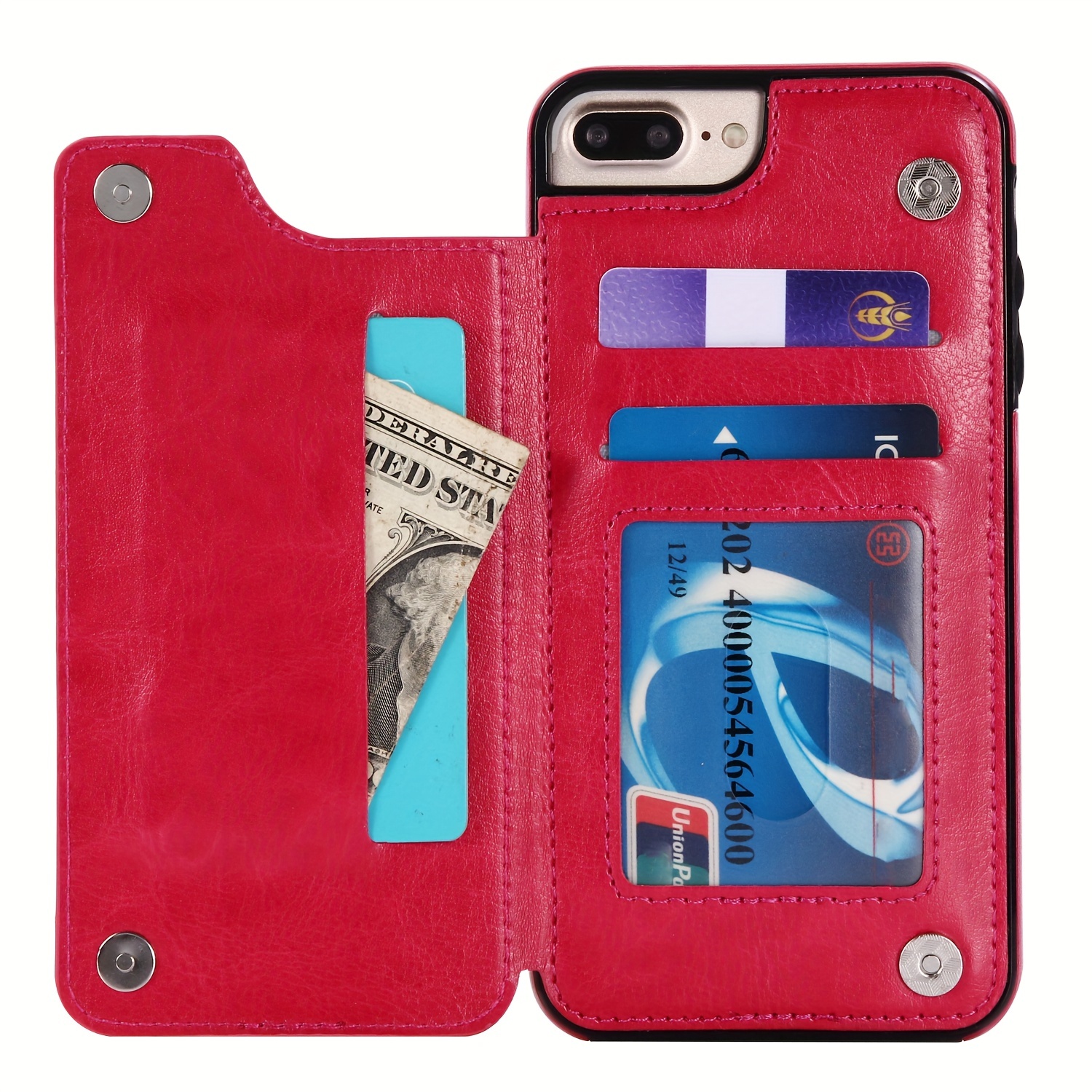 For Apple iPhone 15 14 13 12 11 Pro Max mini XS XR 8 Plus Case Wallet Card  Cover