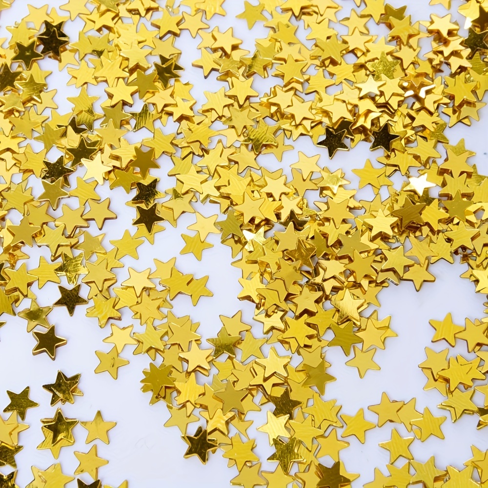 Metalic Gold Table Confetti  snowflake design confetti from starlight  packaging