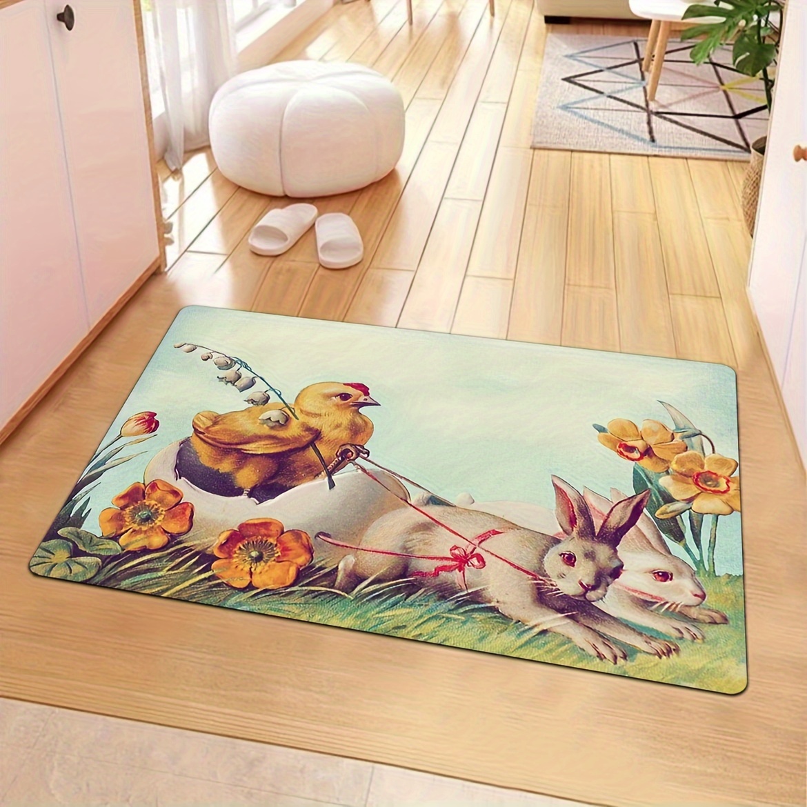 cartoon rabbit carpet Bedroom room mat living room floor mat