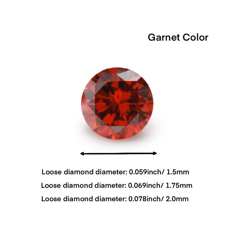 Garnet 1.75 mm Round Cut Stone