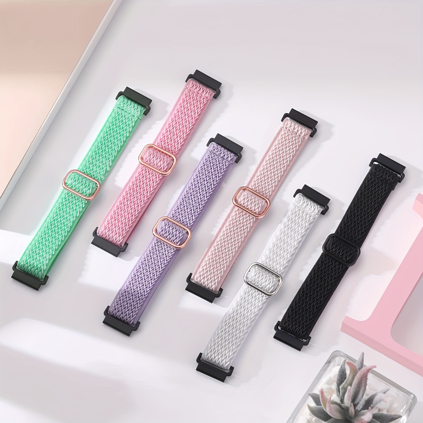 Elastic Braided Strap For Samsung Galaxy Watch 4 Classic 46/42mm