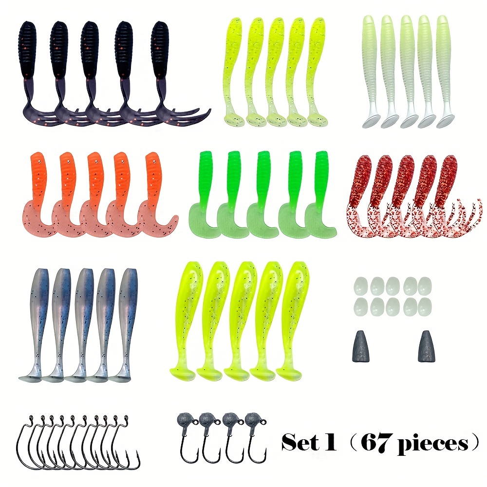 Wholesale 75pcs/94pcs/122pcs/142pcs Fishing Lures Set Spoon Hooks Minnow  Pilers Hard Lure Kit In Box Fishing Gear Accessories 94 pieces (random  color) From China