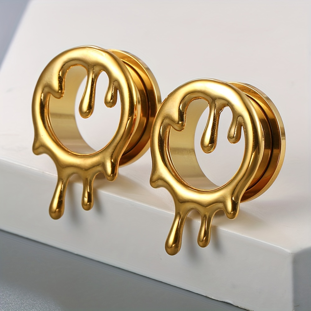 Tappi Per Orecchie In Legno - 2 Paia, Calibri 6-20mm, Acciaio Chirurgico, Per Piercing - Foto 10