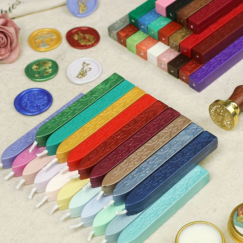 Sealing Wax Sticks With Wicks For Wax Seal Stamp perfect For - Temu