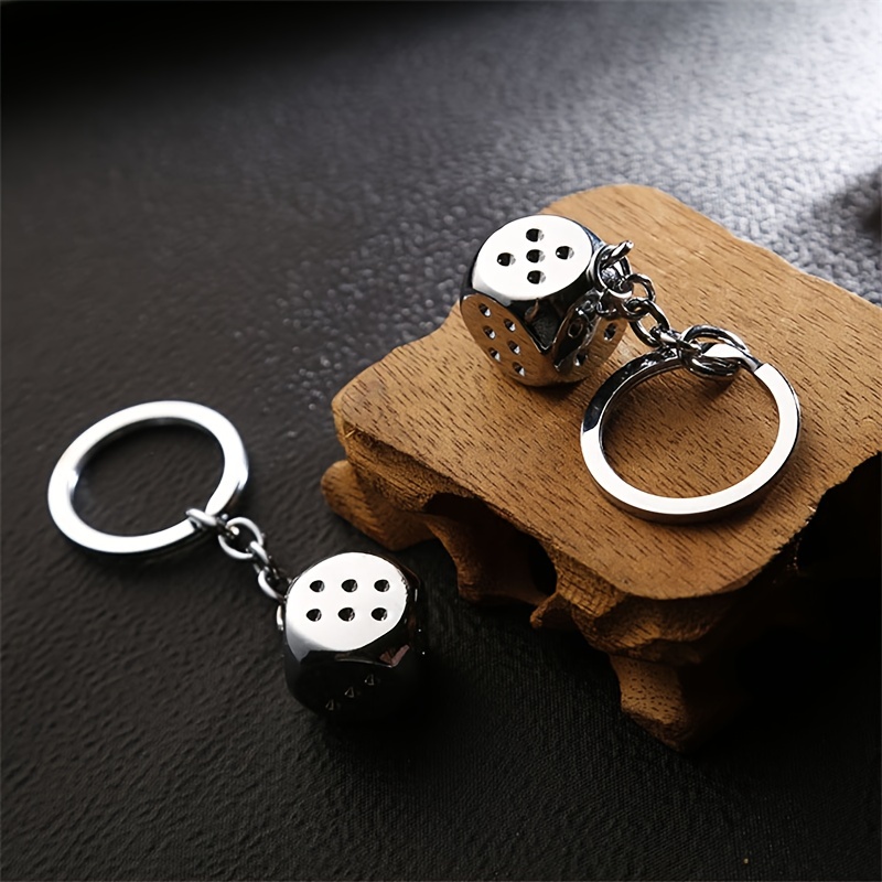 Pair 2 Lucky Dice Charm with Charm Bracelet, Necklace, Keychain, Jewelry  Gifts Men Women