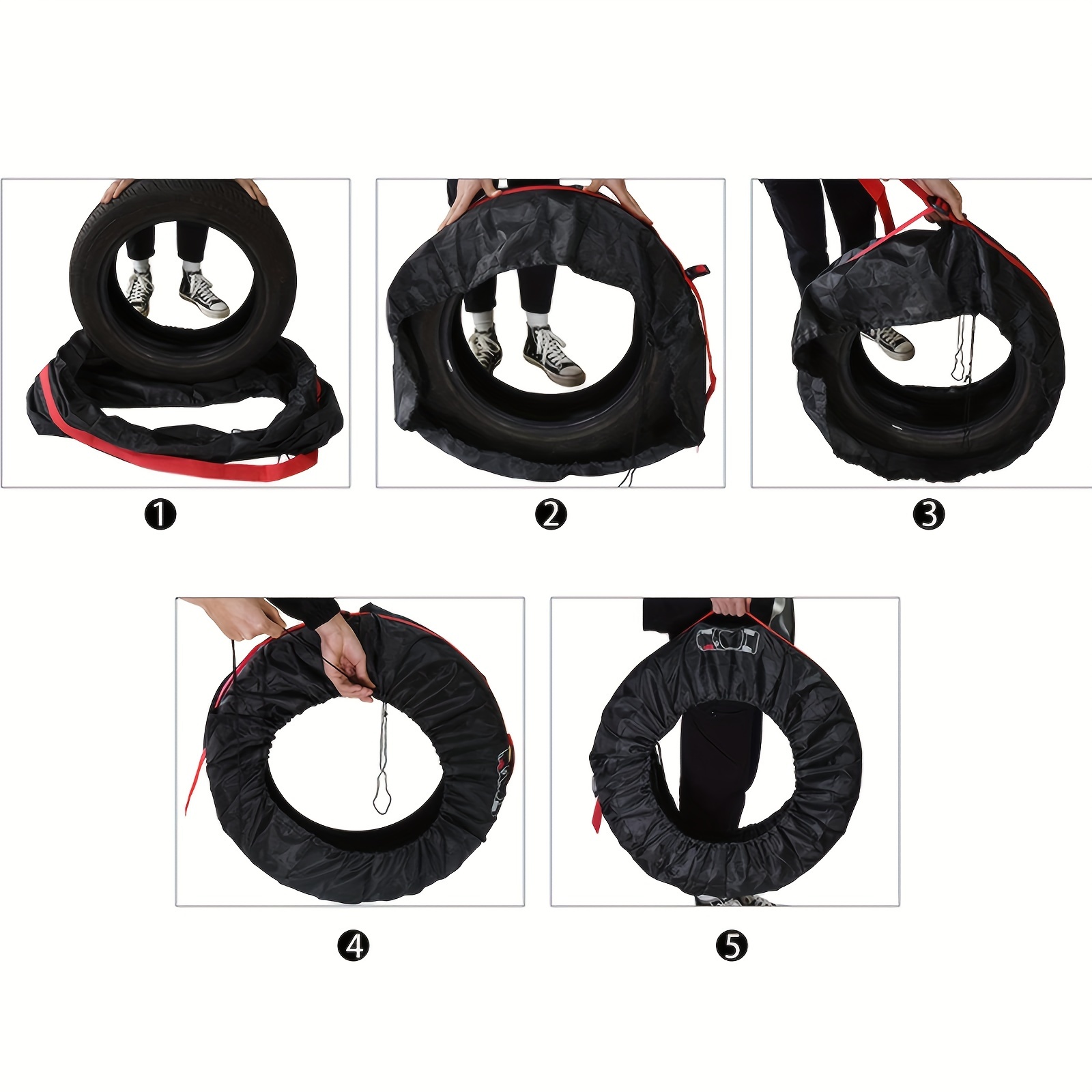4 Stück Reifenabdeckung Reifentaschen Polyester radreifen - Temu Austria