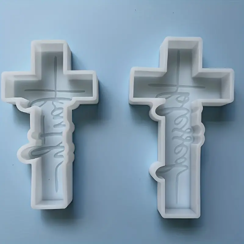 Cross Freshie Molds Blessed And Faith Cross Pendant - Temu