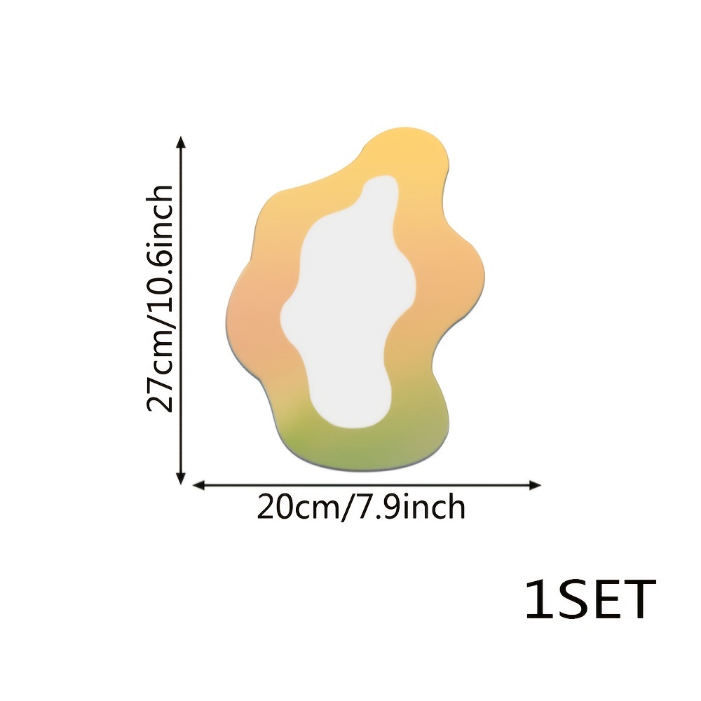 1pc Espejo Irregular Arcoíris Espejo Cosmético Estético - Temu Chile