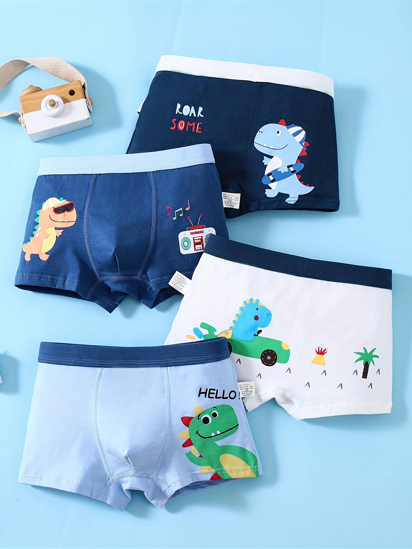 Toddler Boys' Underwear, Pure Comfort Cotton Boxer Briefs & Briefs