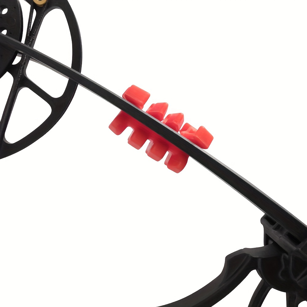 Stabilisateur de corde d'arc en queue de singe, 4 pièces, composé  d'amortissement de corde d'arc, réduction des chocs, bruit d'oscillation