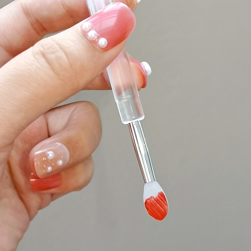 Silicone Lip Brush With Lid Easy And Efficient Lipstick - Temu