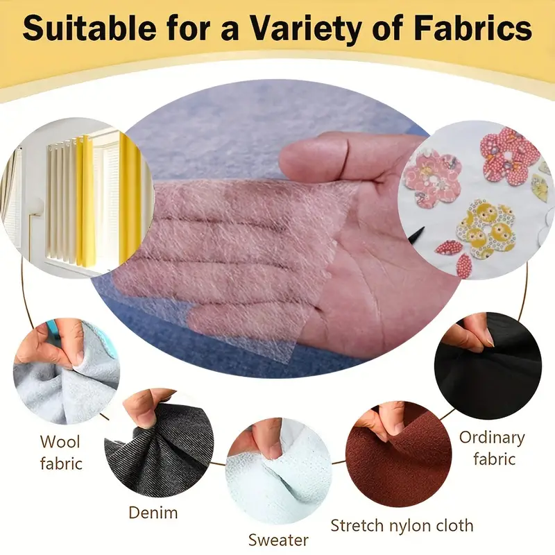 A4 Size, Versatile Hemming Tape, No-sew Iron-on Fabric Fusing Tape For Easy  Clothes Repair And Sewing Projects, Ideal For Pants, Dresse, Curtain And  More Projects, Permanent Fusible Adhesive Sheets - Temu