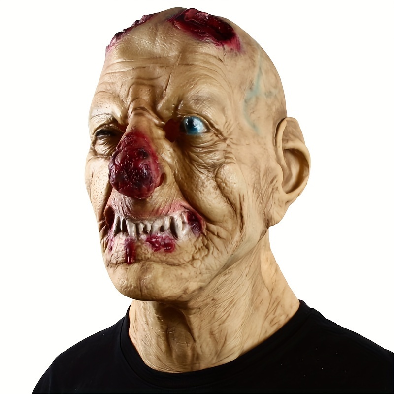 Halloween Horror Full Face Mask Ugly Woman Mask For Game - Temu