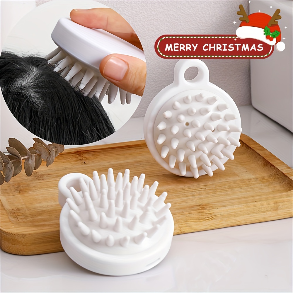 Silicone Head Massager Soft Shampoo And Hair Care Brush - Temu