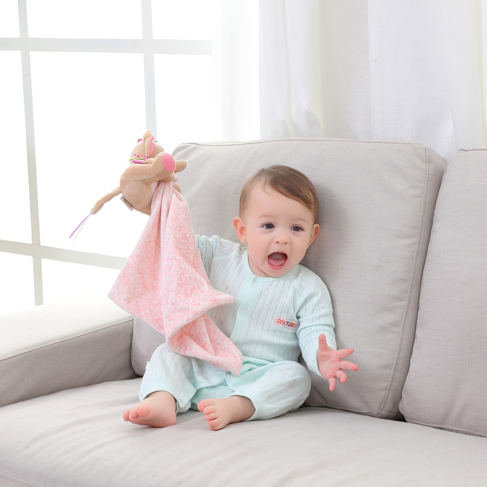 Soft Elephant Pacifier Doll for Newborns