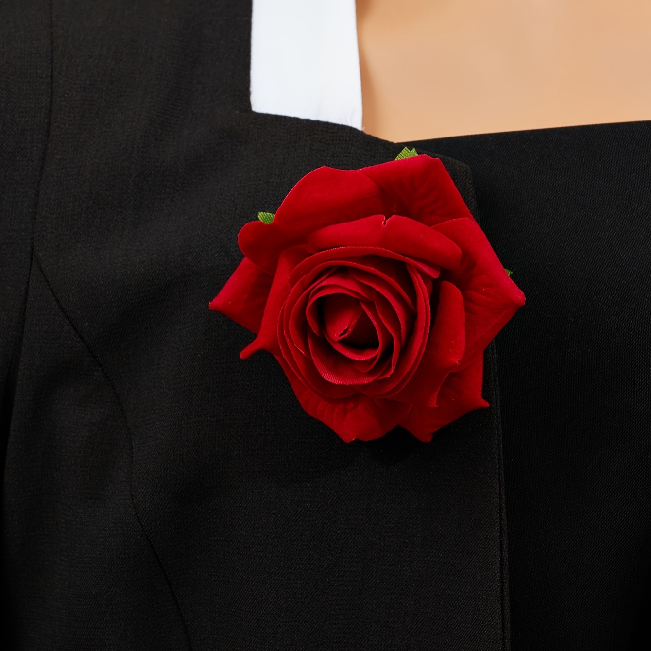Red Brooch Flower, Brooch for Women, Brooch Pin for Women, Dress