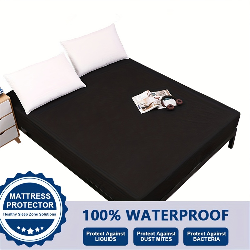 Funda de colchón de rizo 100% impermeable, Protector de colchón de 160x200,  antipolvo, para cama individual