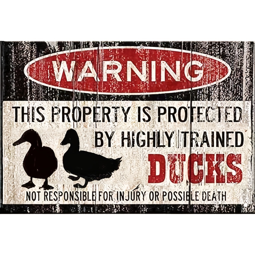 Duck Knowledge Metal Poster Type Of Duck Metal Tin Sign School Club Hunting  Lodge Cafe Bedroom Bathroom Kitchen Home Art Wall Decoration Plaque