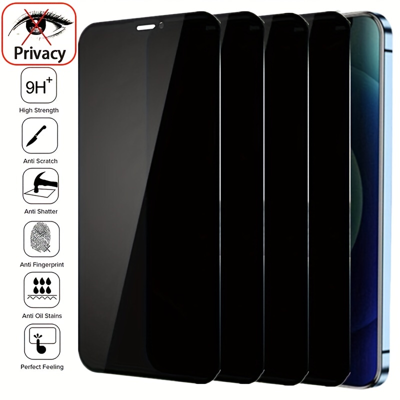 Protector de Pantalla Vidrio Templado de Cobertura Completa para iPhone X ,  XS Dureza 9H Paquete de