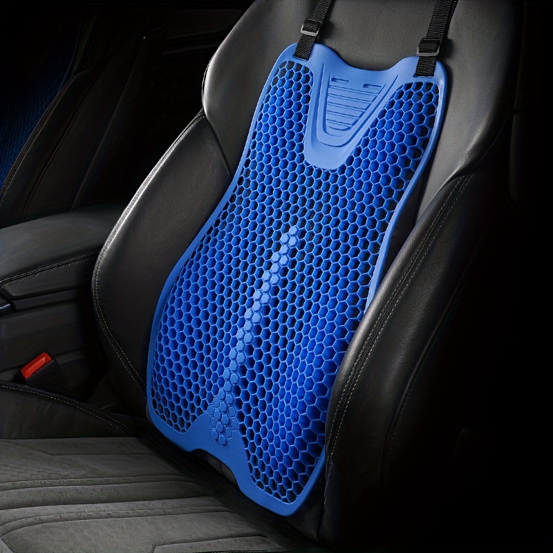 1pc Car Seat Cushion Silicone cushion cushion Car Seat Driving Improve  Vision Posture Honeycomb breathable cooling decompression Car for Summer