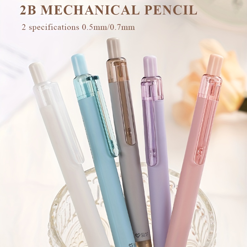 4pcs Automatic Pencils Get Ready School 0 5 0 7 Student Mechanical Pencils  - Office & School Supplies - Temu