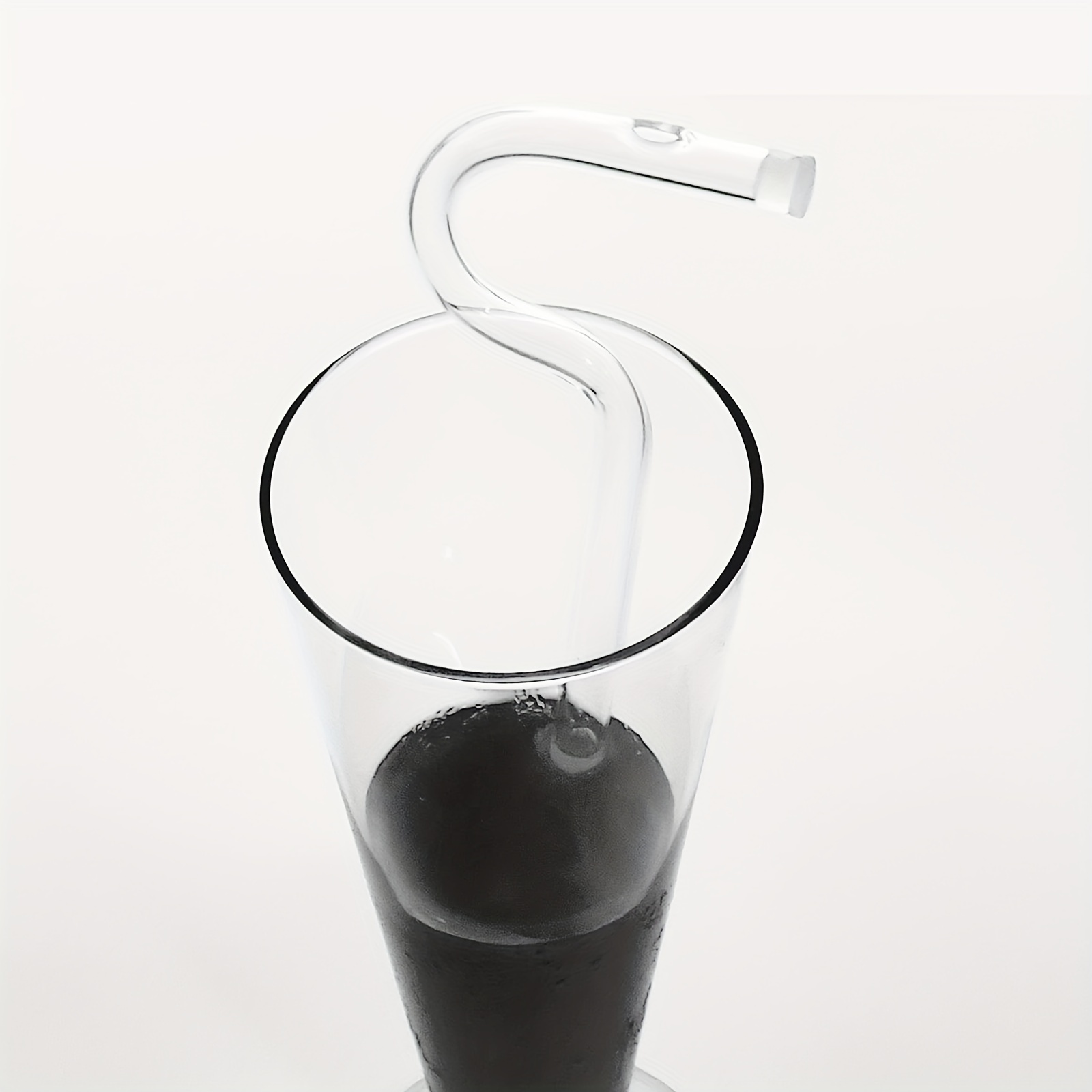High Borosilicate Glass Drinking Straws Reusable Bar Tool for