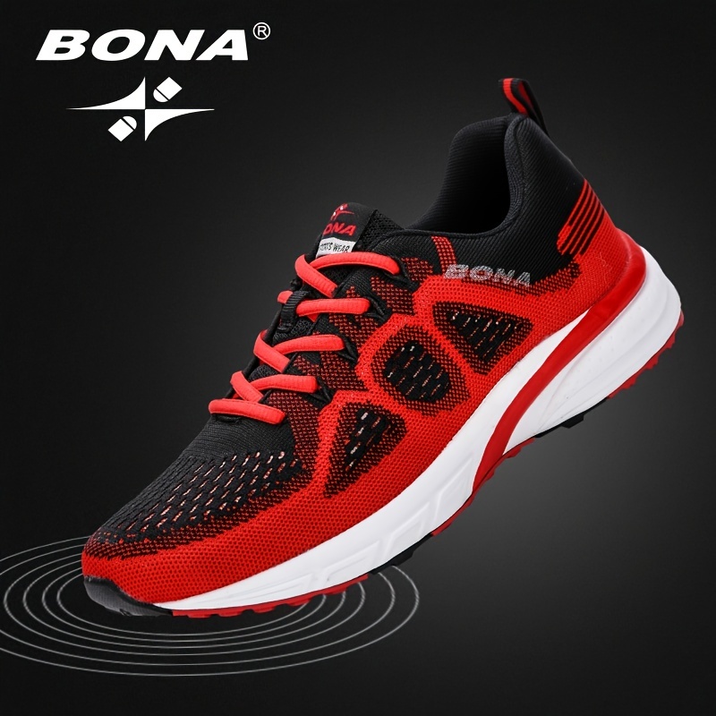 Bona Zapatillas De Running De Malla Para Hombre Temu