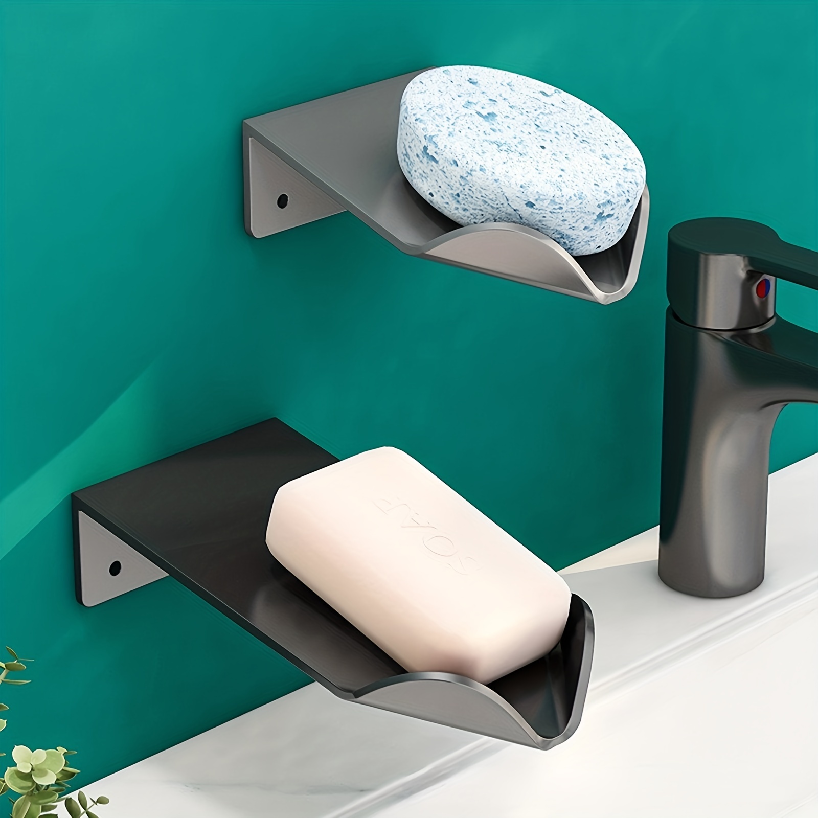 Porta sapone da doccia a ventosa senza pugni Porta sapone per doccia  drenante per bagno Portasapone adesivo a parete per cucina.