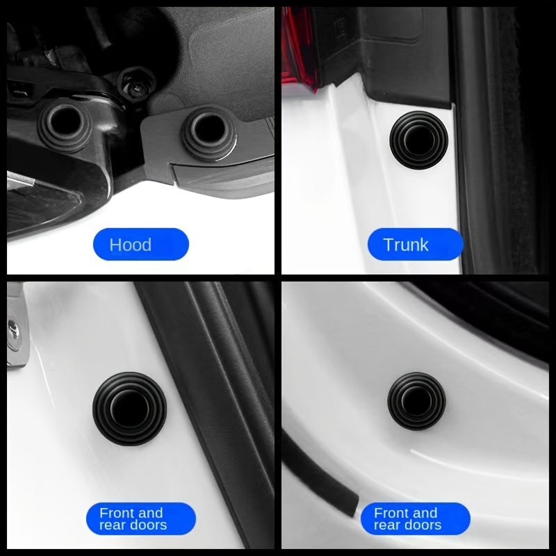 10pcs Porte de voiture Anti-choc Pad Hood Trunk Anti-collision Silicone  Adhésif Sticker Pads Auto Anti-bruit Tampon Joint Joints