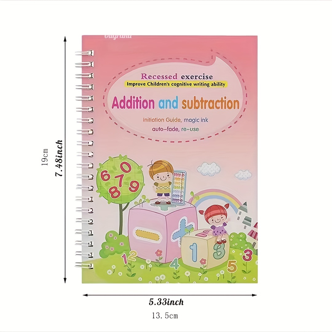 Buy 4Pcs Grooved Handwriting Book Kids English Practice Copybook  Handwriting Practice Book Online