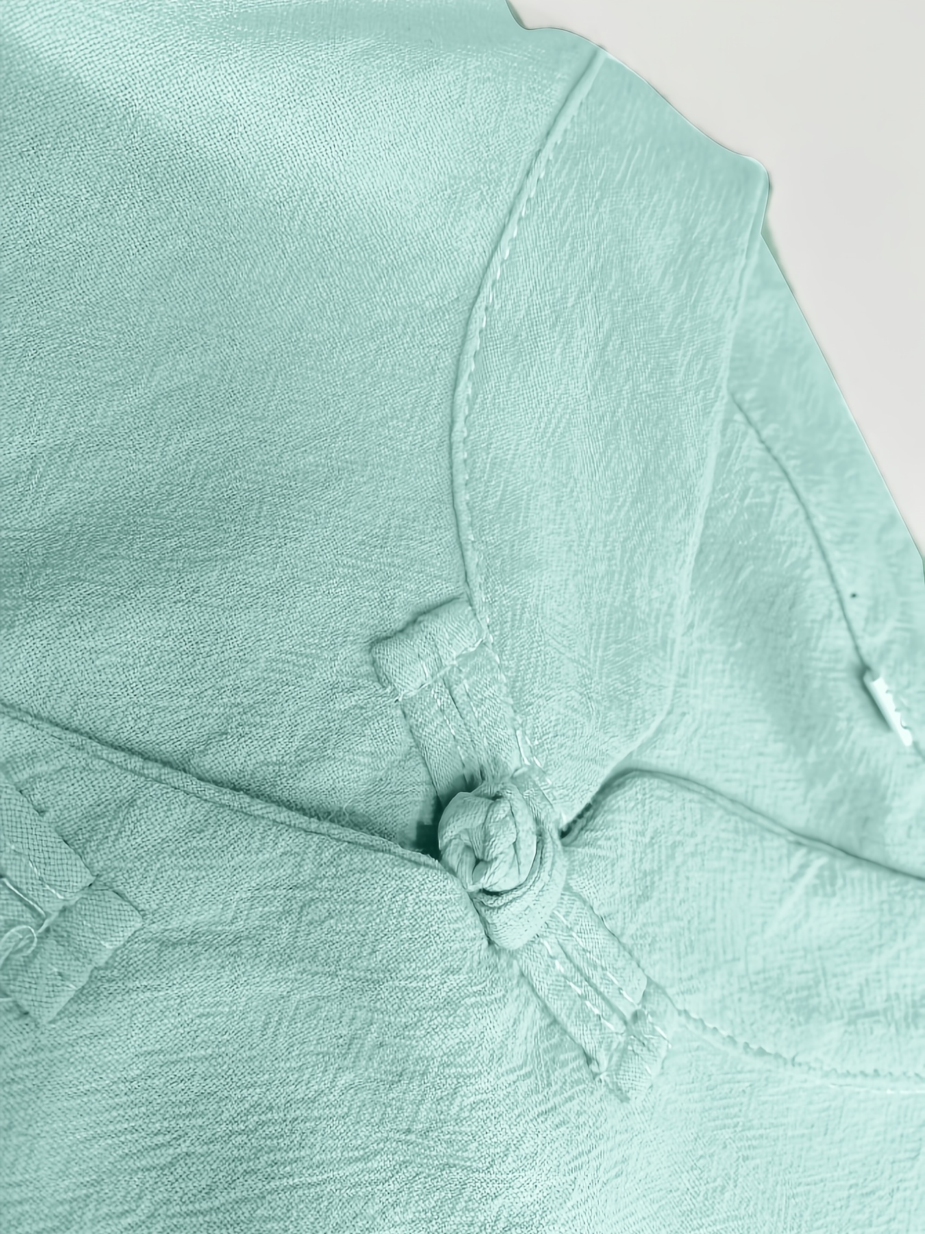 Shirt in Linen/Cotton, Mandarin Collar, Long Sleeves, for Boys - green,  Boys
