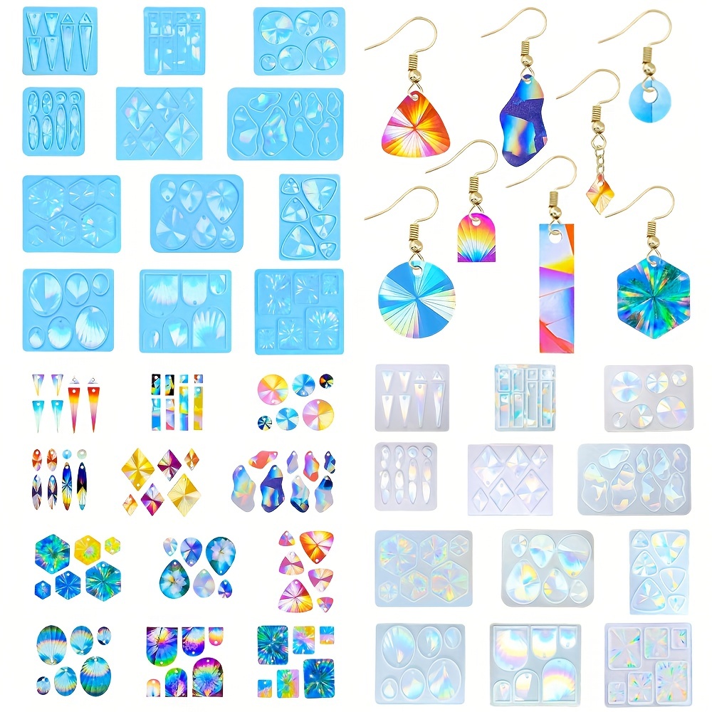 Geometric Earring Resin Molds Silicone Pendant Mould Epoxy Resin