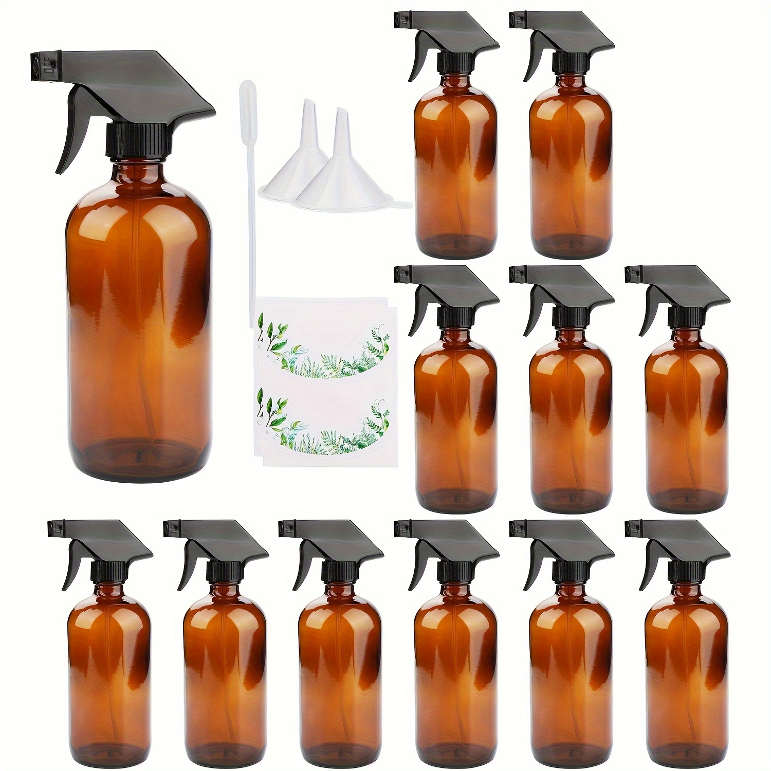 Glass Bottles with Trigger Sprayers