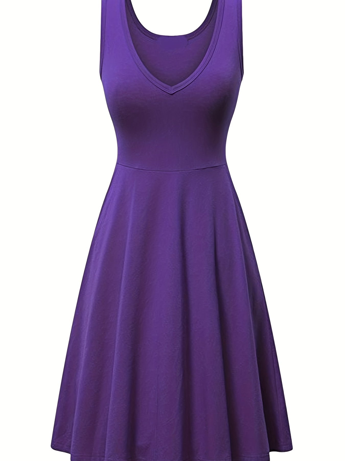 ELECTROPRIME Ladies Sleeveless Deep V Neck Unlined Casual Dress :  : Clothing & Accessories