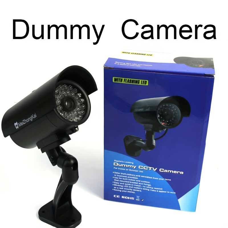Fausse caméra de surveillance avec DEL clignotante réelle 