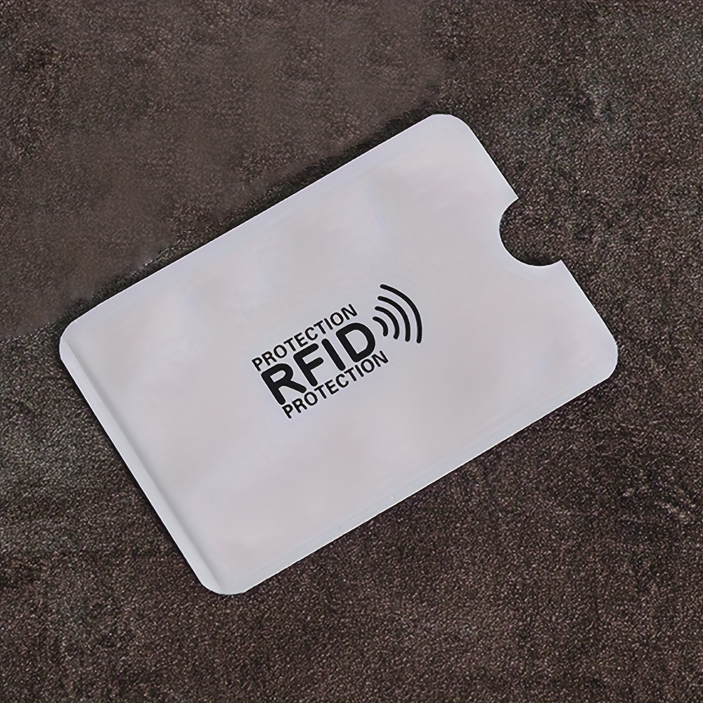 Buy RFID Debit and Credit Card Covers, Black Aluminium Foil Men RFID Card  Sleeves, Unisex RFID Card Protector Sleeves -Pack of 5 at