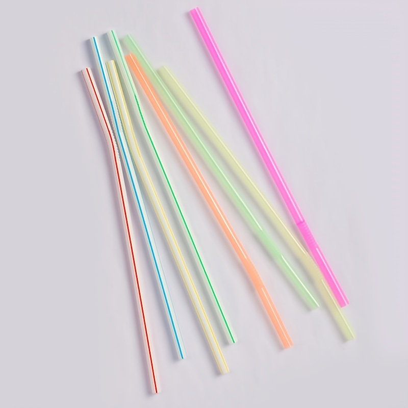 200 Flexible Reusable Straws Drinking Party Straws Set For Kids