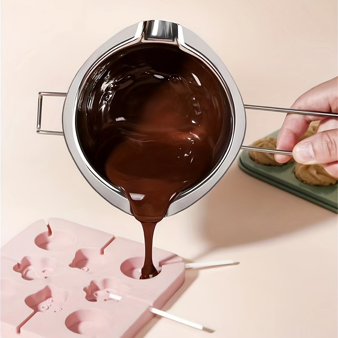 Double Boiler Pot Stainless Steel Chocolate Melting Pot - Temu