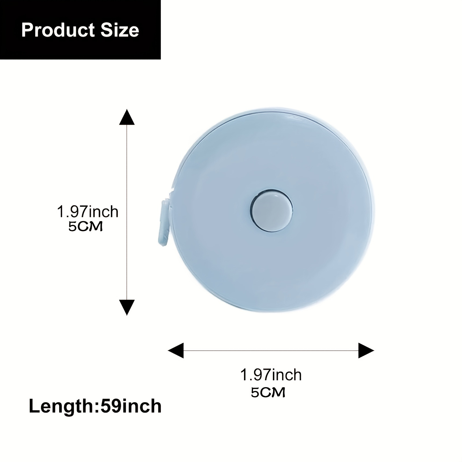 Cloth Tape Measure for Body 59 Inch 1.5 Meter Pack of 5 White 