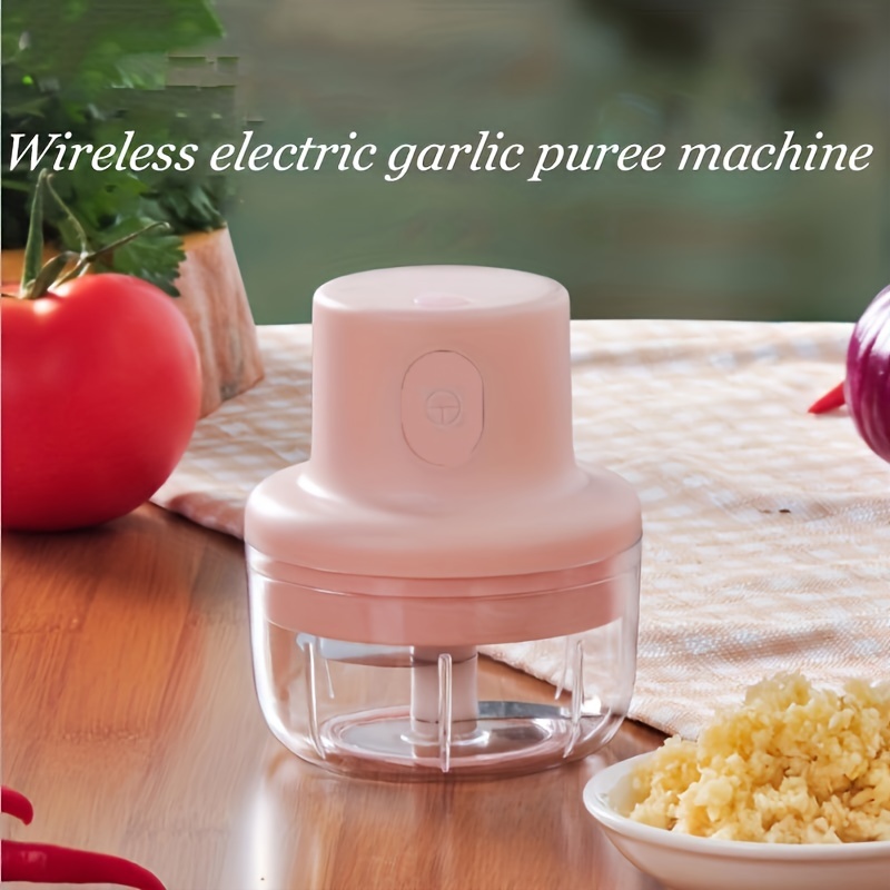 Intelligent Electric Garlic Crusher Machine - Pink - Assorted