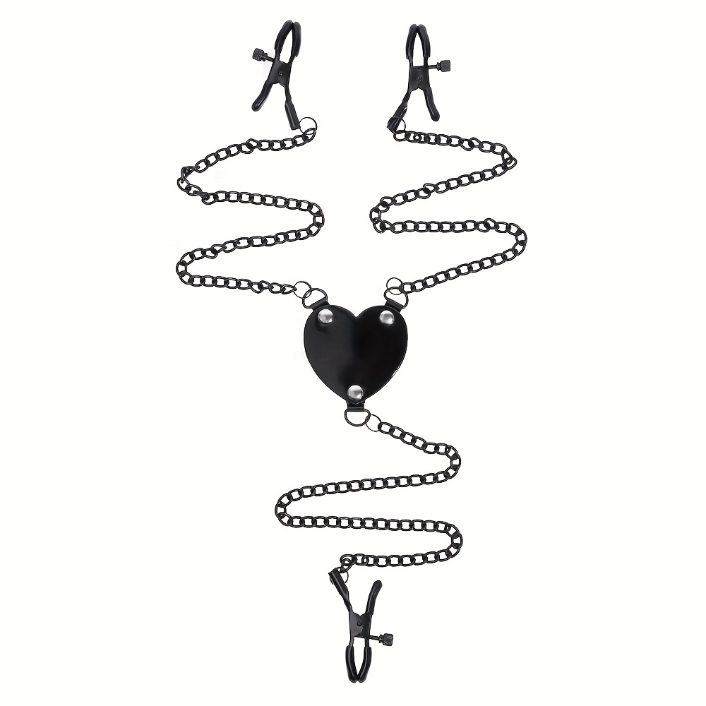 SM – pinces à tétons en métal avec chaîne en acier, pinces à seins,  stimulateur de Clitoris