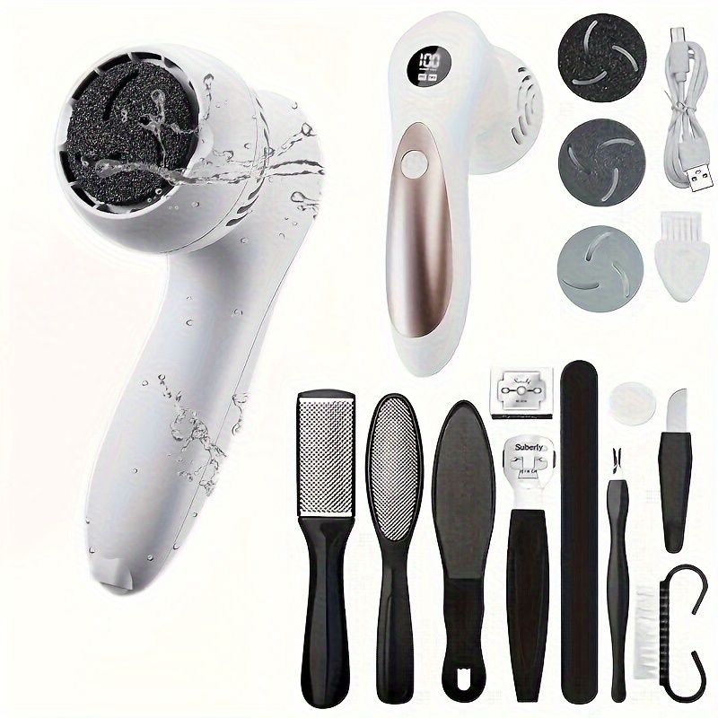 

Electric Callus Remover Set For Feet, Electric Grinder Foot Grinding Tool, Charging Pedicure Tool, Electric Cracked Heels File