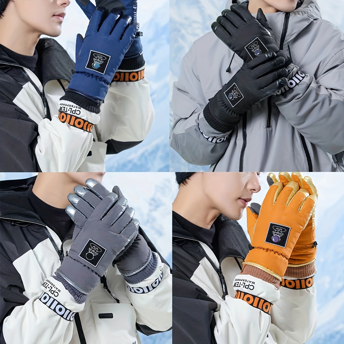 Acheter 1 paire de gants de ski d'hiver imperméable à l'eau