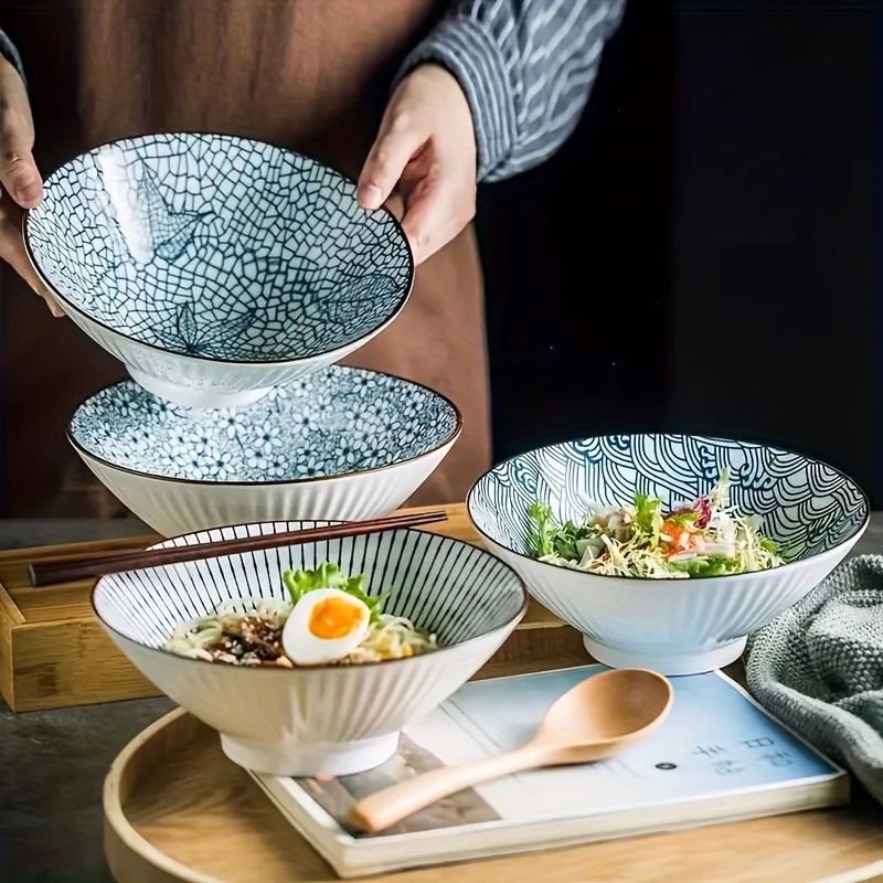 Acheter Bol de riz en céramique de Style japonais, bol Ramen, salade,  nouilles, soupe, assiette à Steak de Restaurant, vaisselle de cuisine,  décoration de la maison