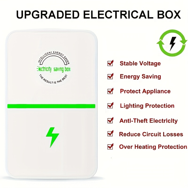  Pro Power Saver, 2024 New Upgraded Energy Saving Device,  Household Office Power Saver Energy Saving Device Electricity Saving Box US  Plug 90V-250V 30KW (4 pcs) : Electronics