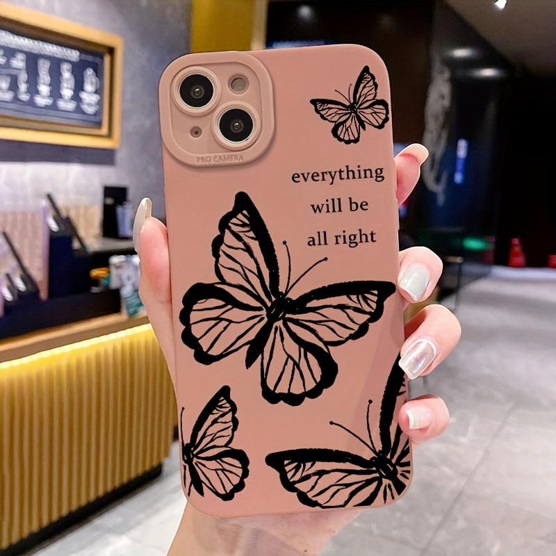 

Butterfly Graphic Pattern Print Silicone Protective Phone Case High Quality Protective Phone Case For Iphone 14 13 12 11 Xs Xr X 7 8 6s Mini Plus Pro Max Se Gift For Birthday/easter/boy/girlfriend