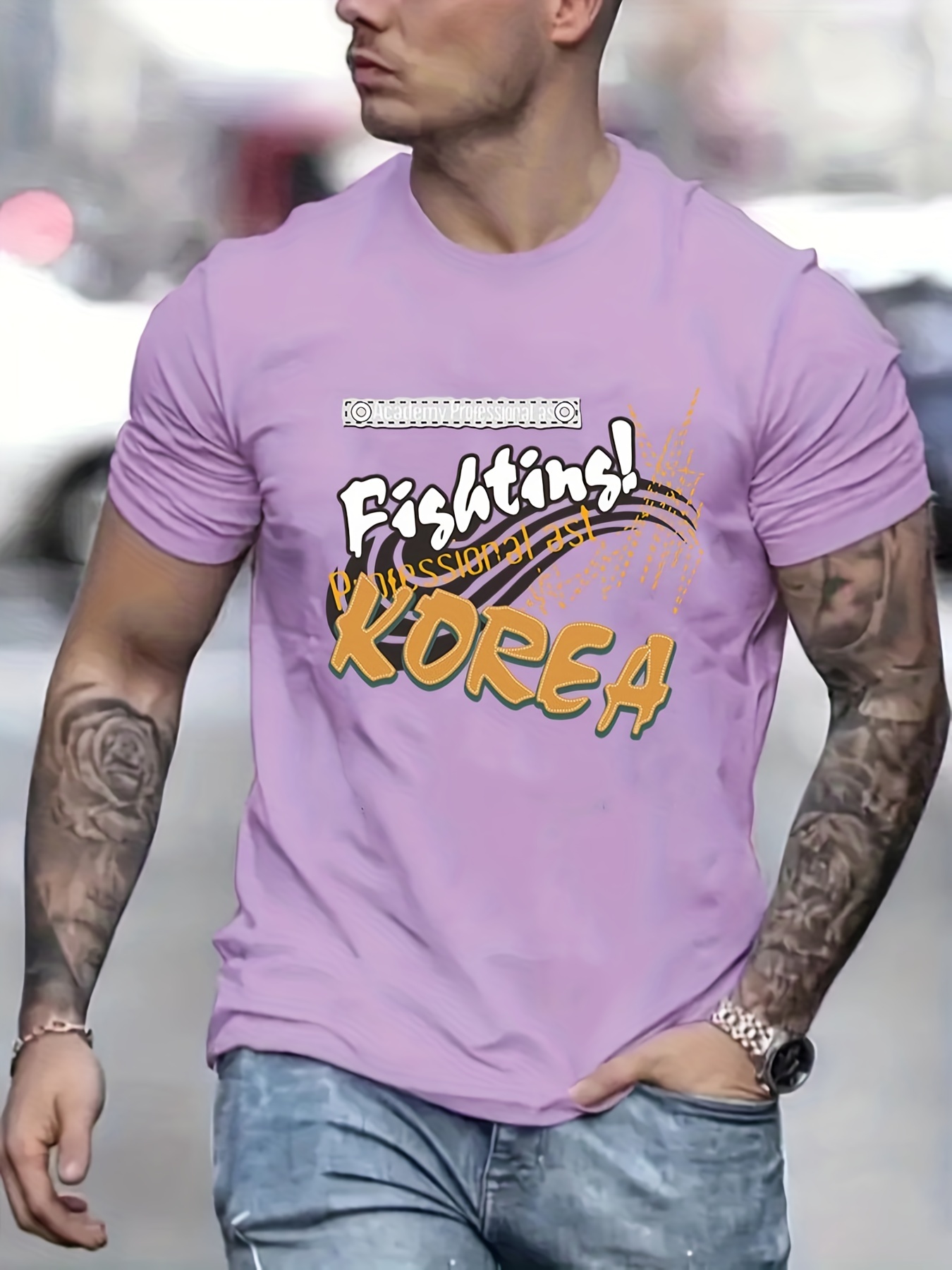 Mens T Shirt Oversized Fish Tins Korea Graphic Print Tees Short Sleeve Tops  For Summer Sports Workout Outdoor Tees For Males Mens Clothing Plus Size - Men's  Big & Tall - Temu