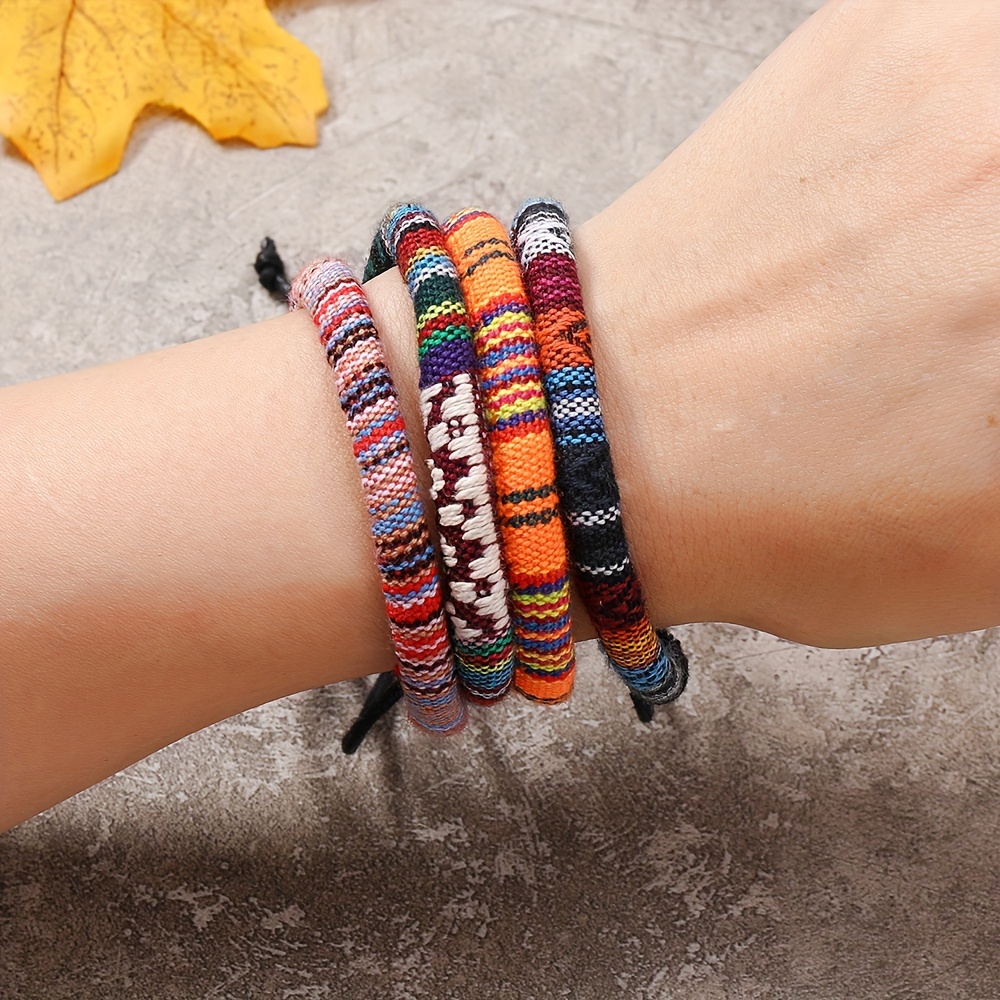 Wholesale Colorful Cotton Bohemia Bracelet Boho Ethnic Fabric